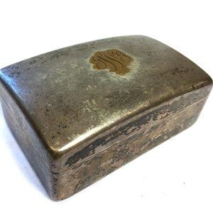 * Dodge Inc Silverplate Trinket Jewerly  Box VTG